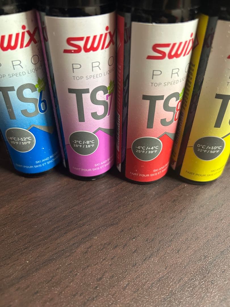 SWIX PRO TOP SPEED TS スキー用液体ワックス　4本セット