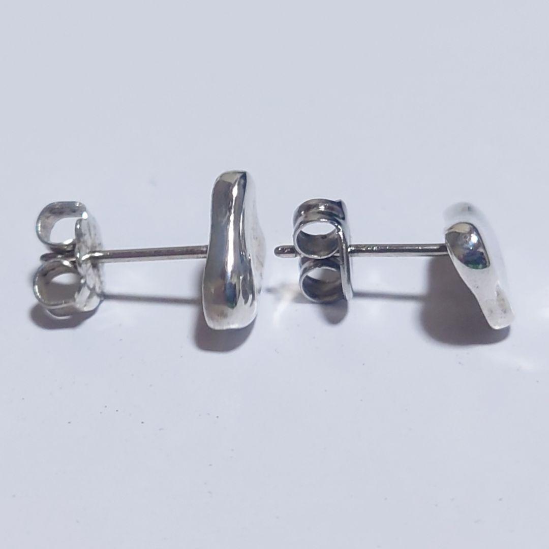 美品 ティファニー ピアス フルハート シルバー キャッチ付き 925