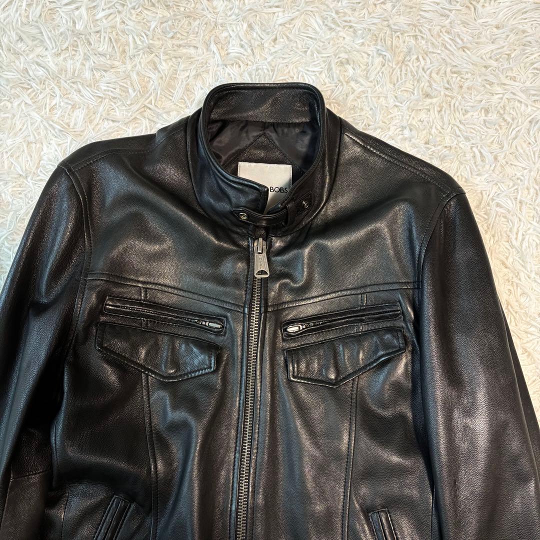 ✨極美品/やぎ革/L✨バッファローボブズ レザージャケット シングルライダース