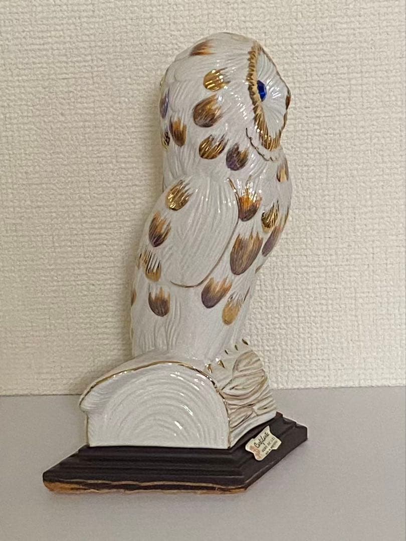 ふくろう 陶器 置物　年代品　底伤