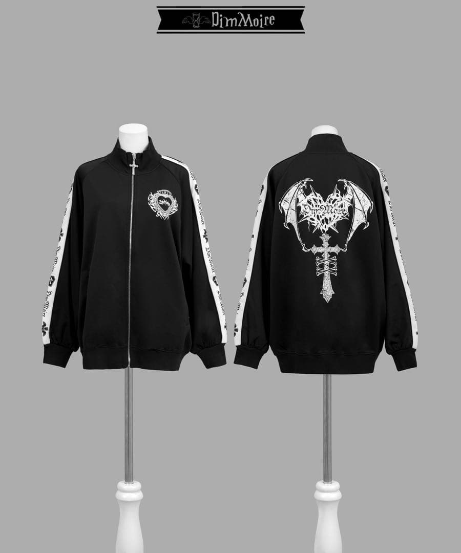 DimMoire【ディムモアール】ロゴプリントジャージトップス/Black