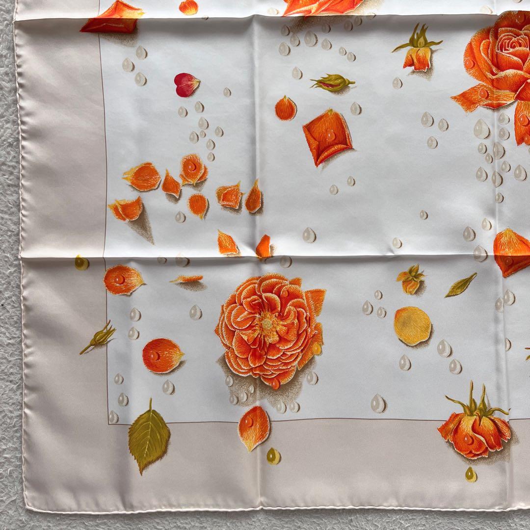 新品未使用✨HERMES スカーフ カレ 90 LA ROSEE 薔薇の雫