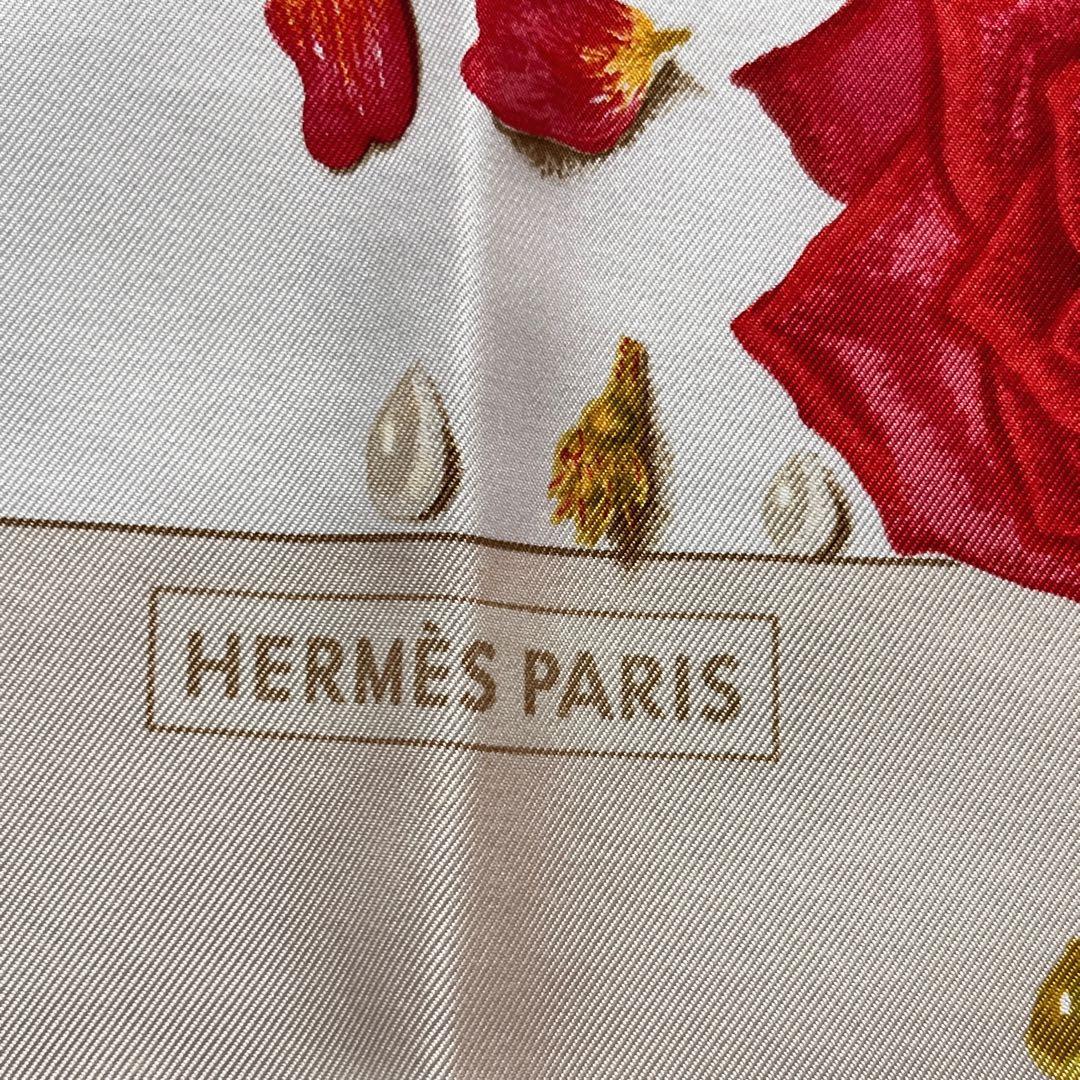 新品未使用✨HERMES スカーフ カレ 90 LA ROSEE 薔薇の雫