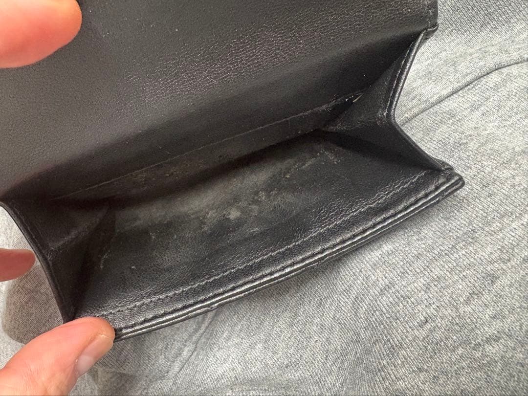 【正規店購入】SAINT LAURENT ブラック 二つ折り財布サンローラン