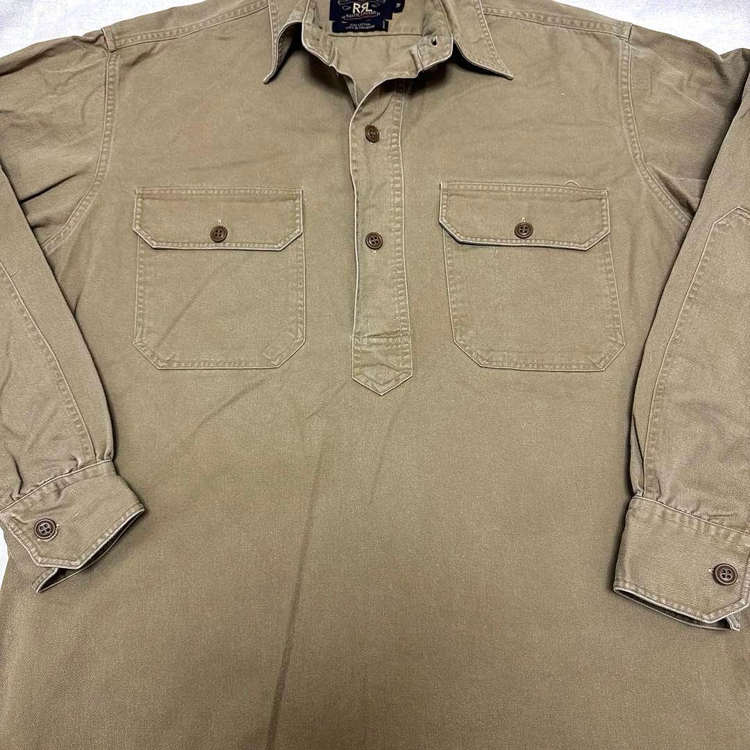美品❗️入手困難❗️90'sRRL/ダブルアールエル 三ツ星‼️プルオーバーシャツ‼️M