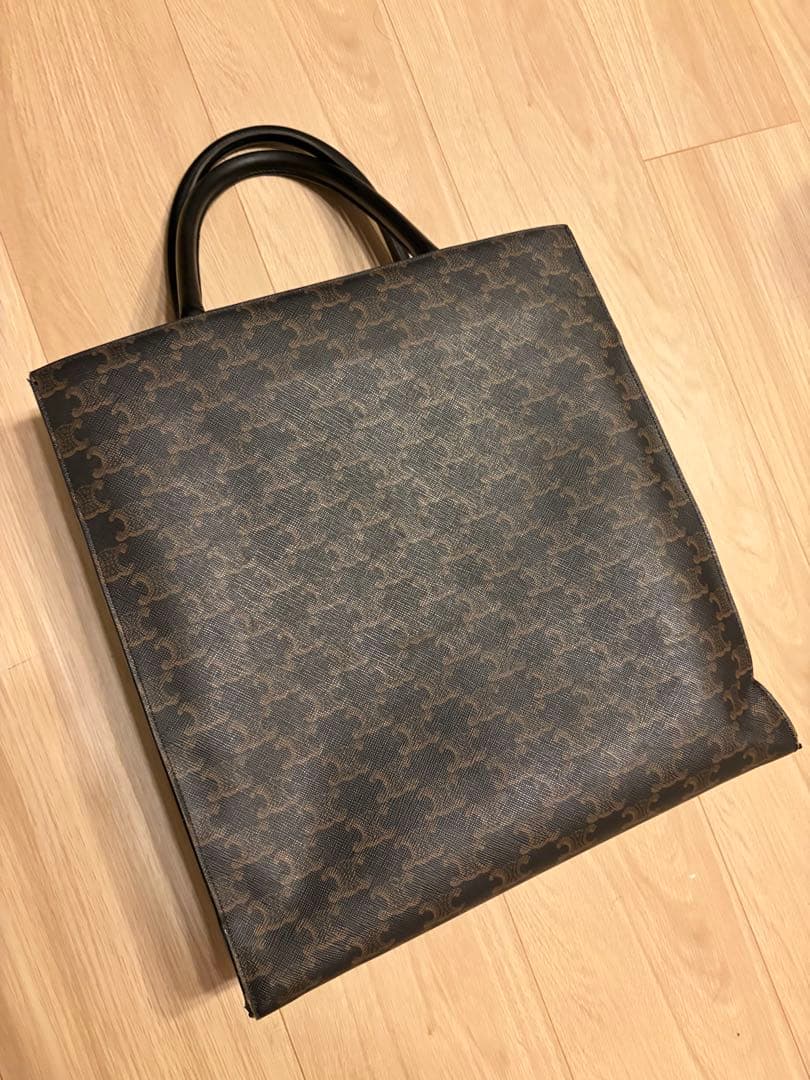 CELINE ダークブラウン トートバッグ