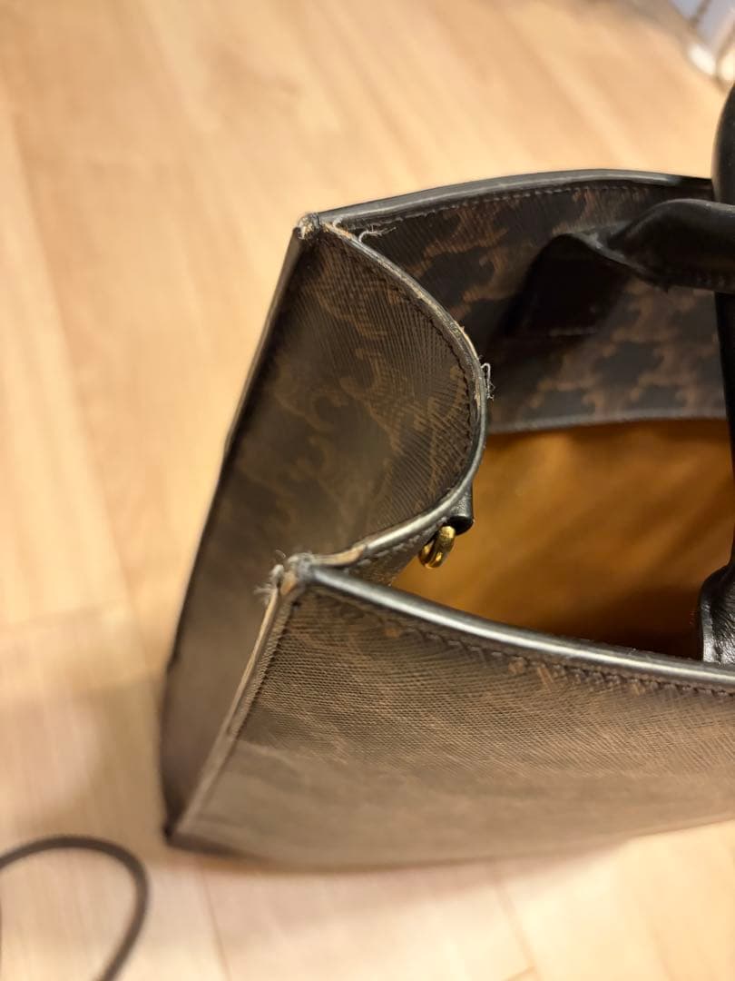CELINE ダークブラウン トートバッグ