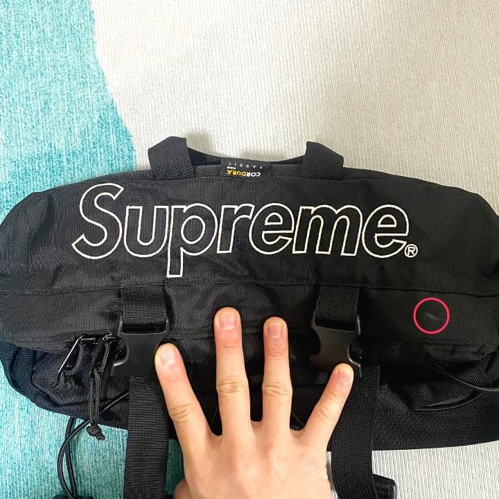 【美品】Supreme ブラック ボディバッグ　AW19 ボディバッグ