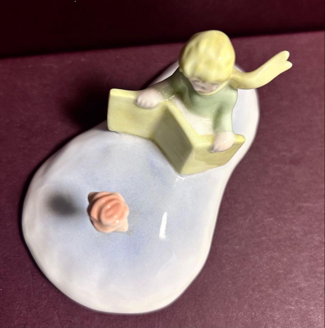 星の王子さま　日鉄　陶器製置き物