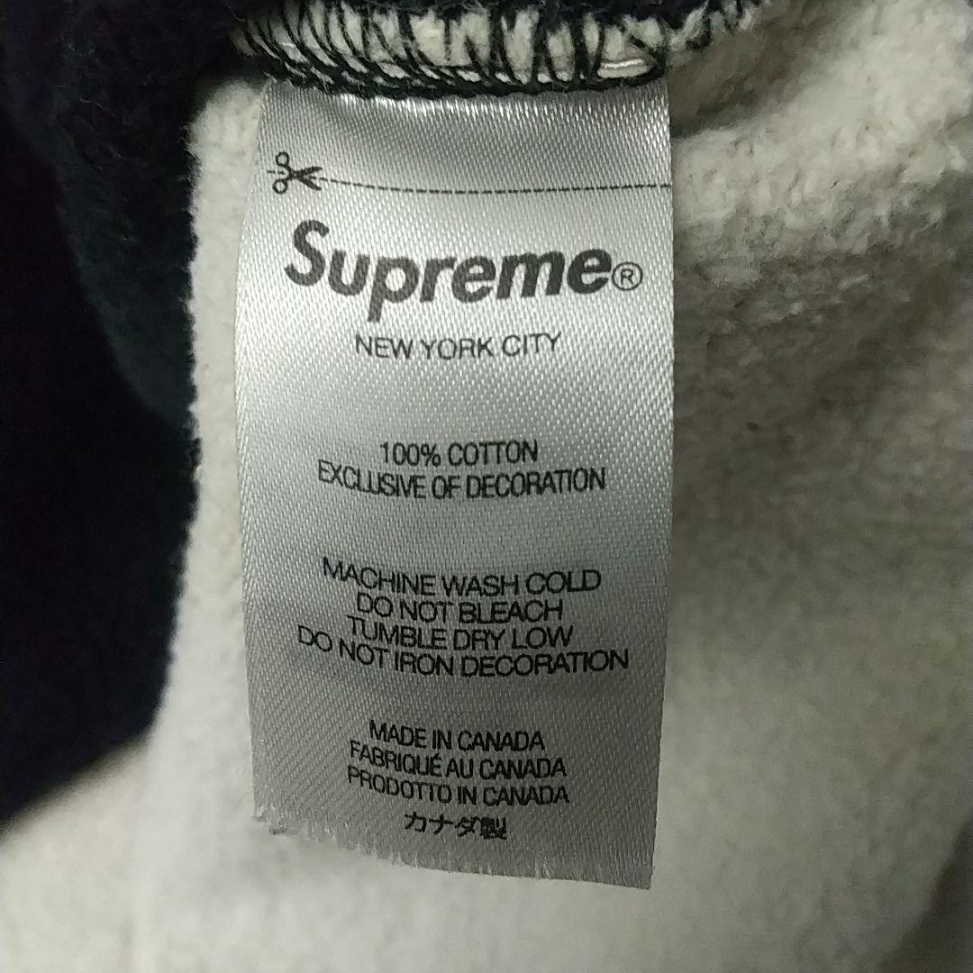 人気サイズ・デザイン☆シュプリーム 刺繍 Sロゴ パーカー バイカラー XL相当