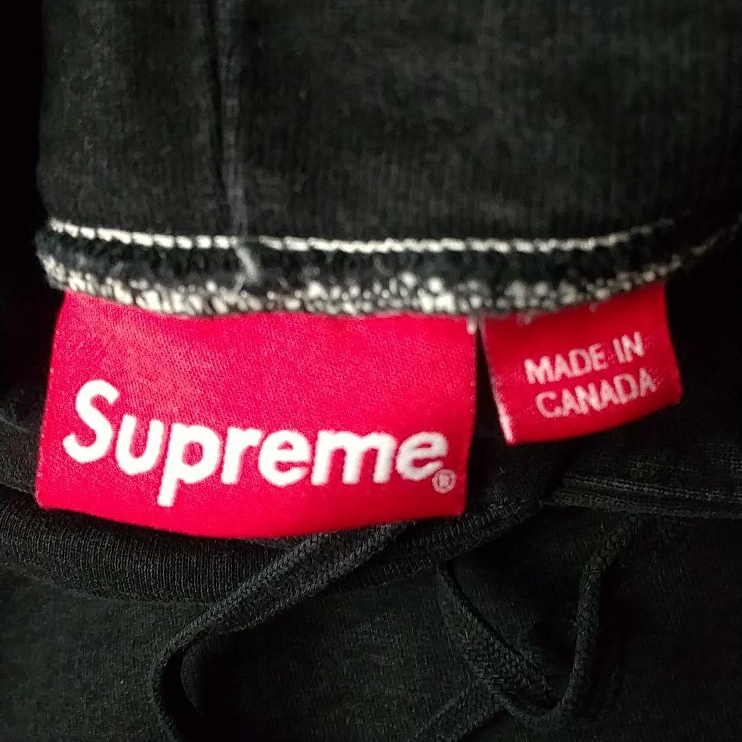 人気サイズ・デザイン☆シュプリーム 刺繍 Sロゴ パーカー バイカラー XL相当