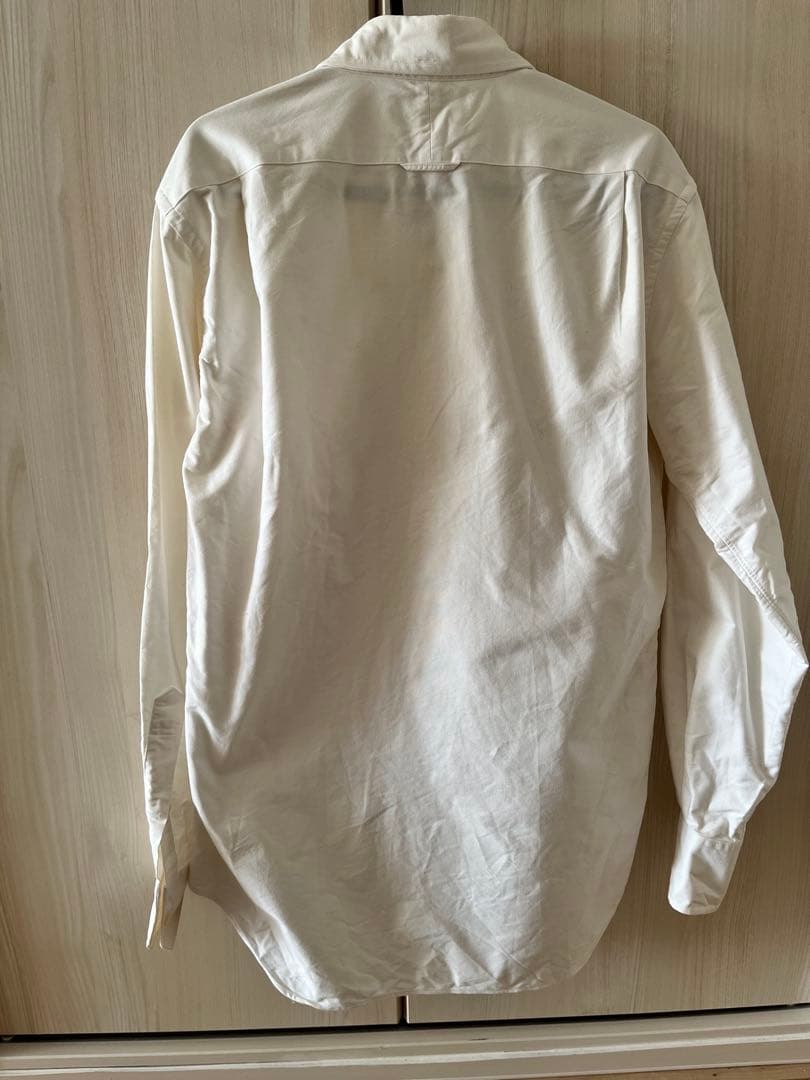 Thom Browne ホワイト ボタンダウンシャツ