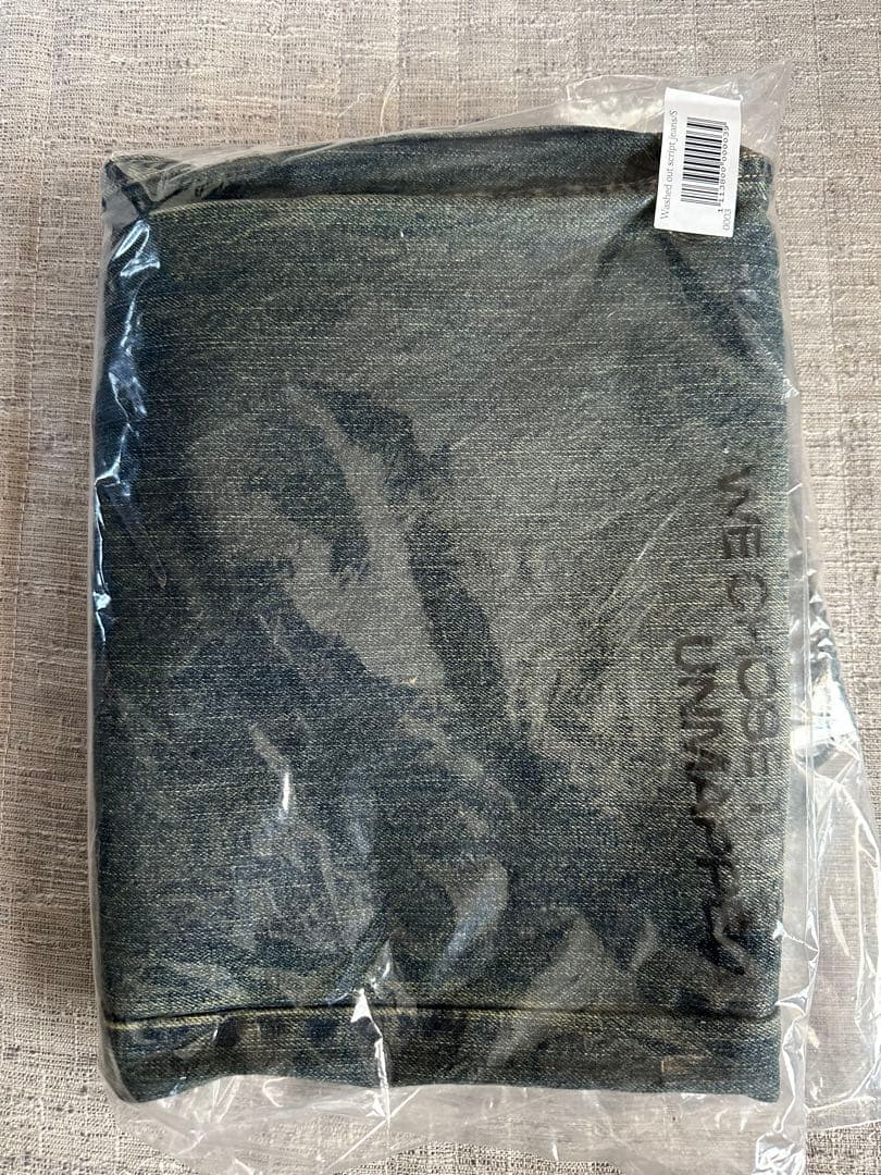 unmapped Washed out script jeans Sサイズ