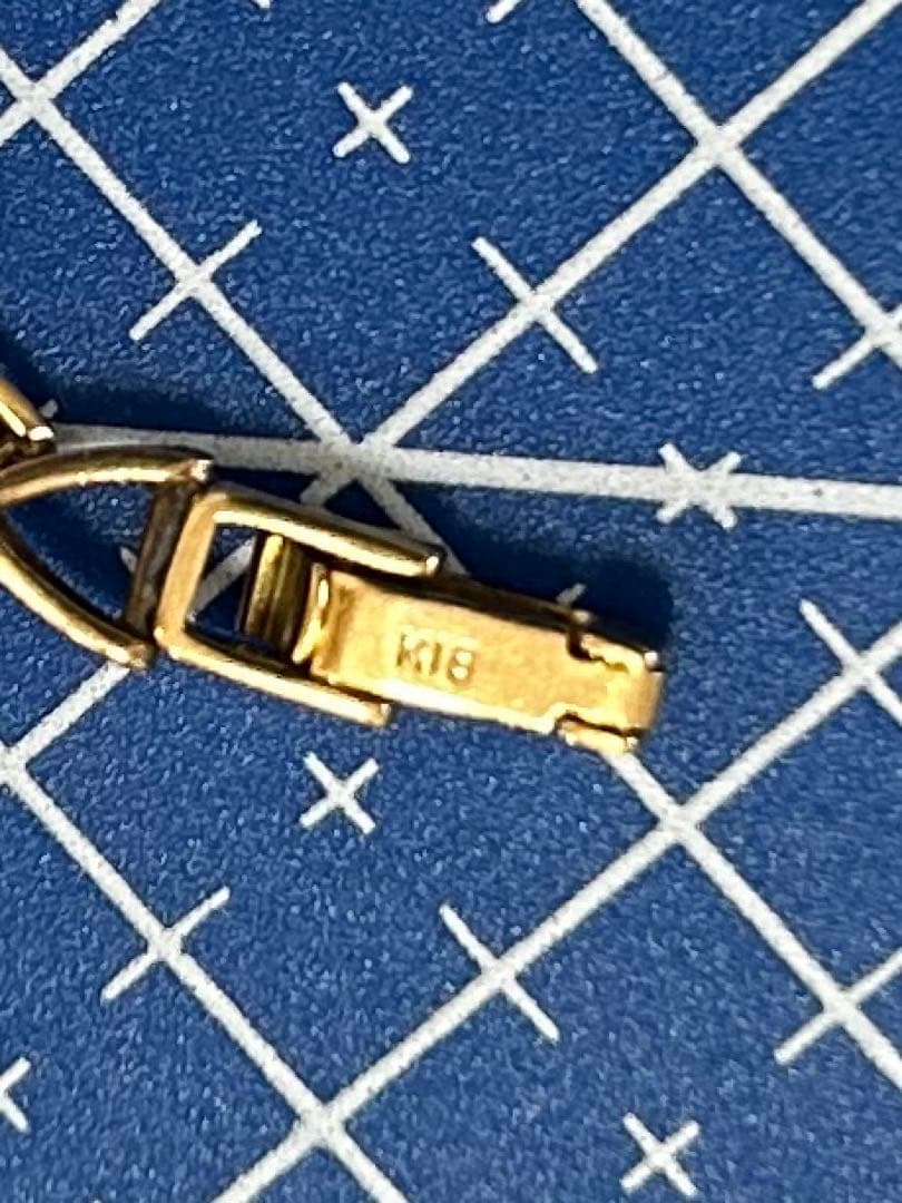 k18 YG デザインブレスレット　ビンテージ　21㎝　ユニセックス