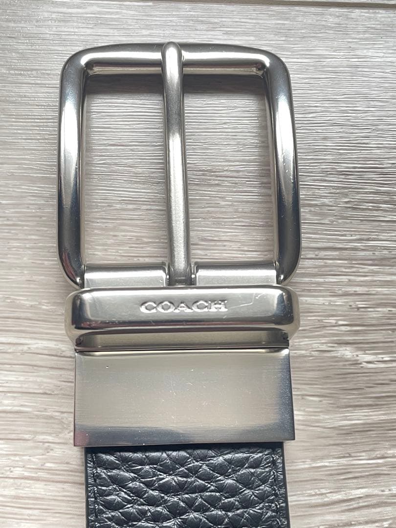 COACH リバーシブルベルト 美品 ブラック×ブラウン メンズ レザー