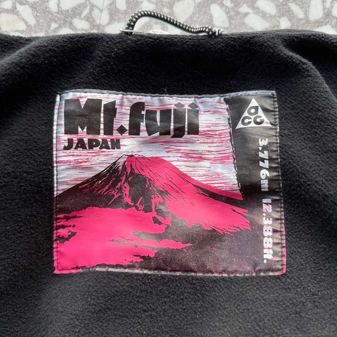 【希少コラボ】ナイキacg SOPHフルジップパーカー刺繍ロゴアーカイブ富士山