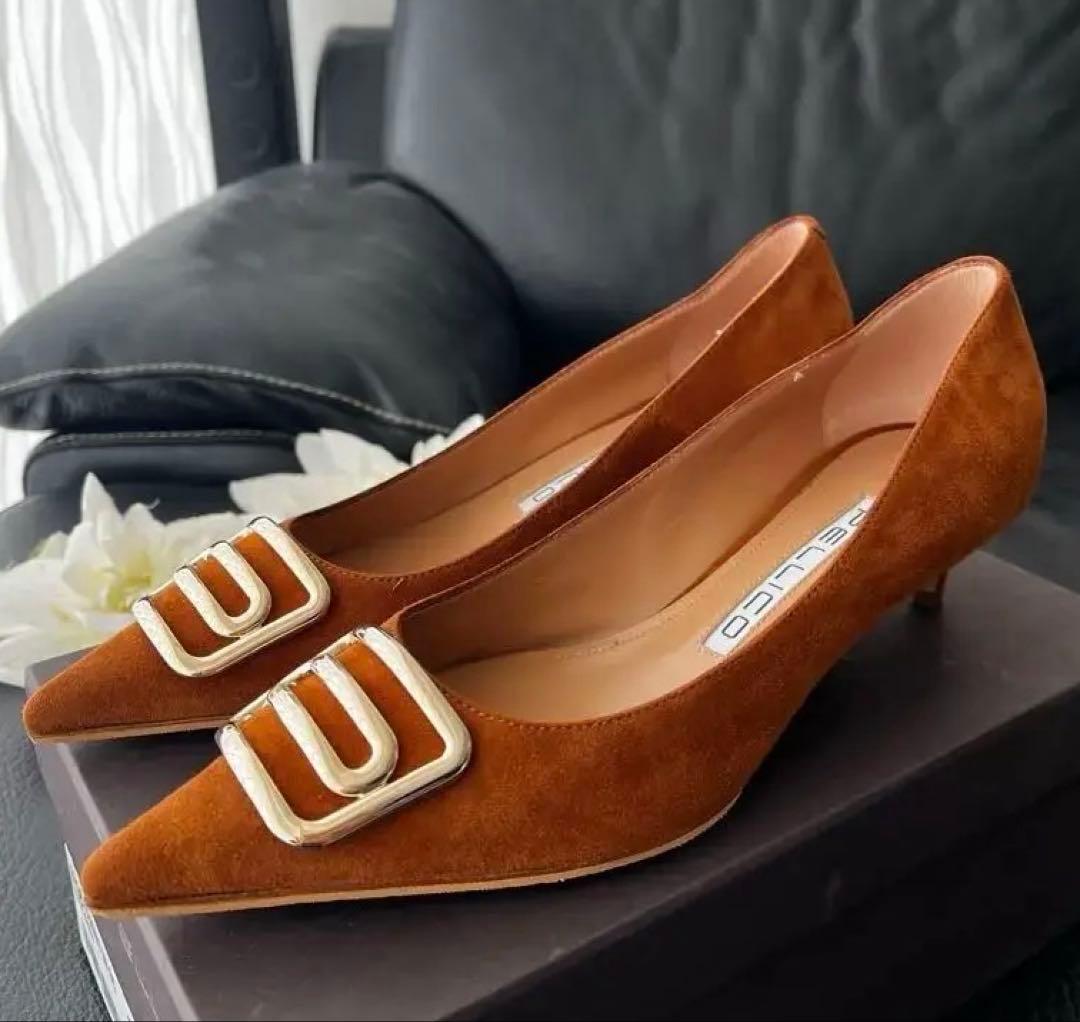 専用【PELLCO】 ＊.パンプス ヤギ革CUORE80