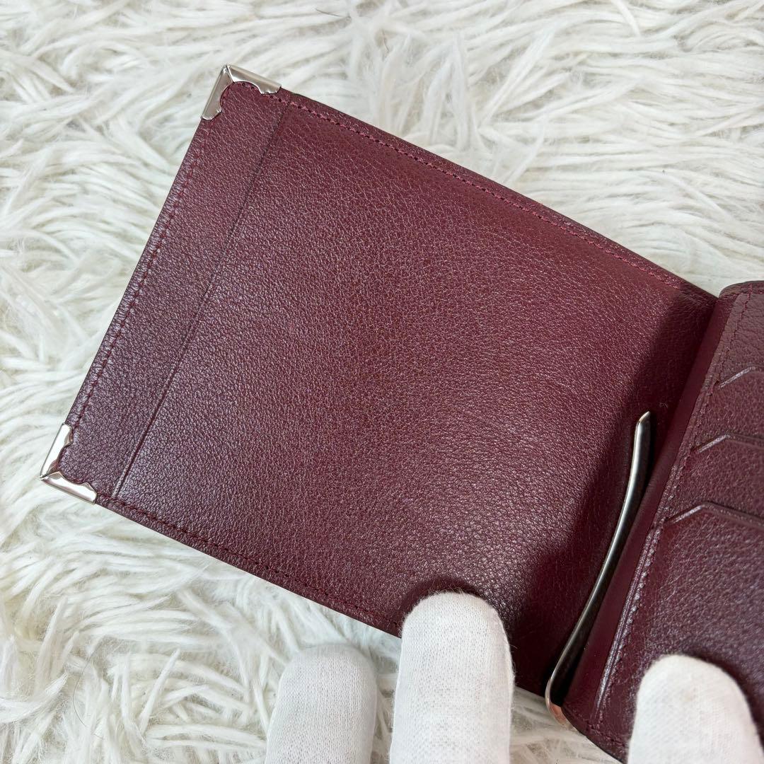 新品未使用保管品✨Cartier マネークリップ マストライン ブラック/黒