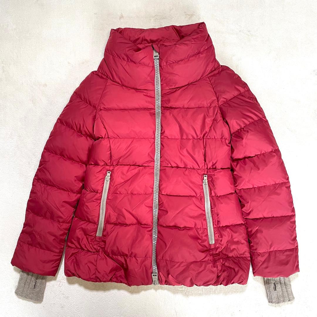 【美品】 ヘルノ ポーラテック ダウンジャケット ニット切替 L 40