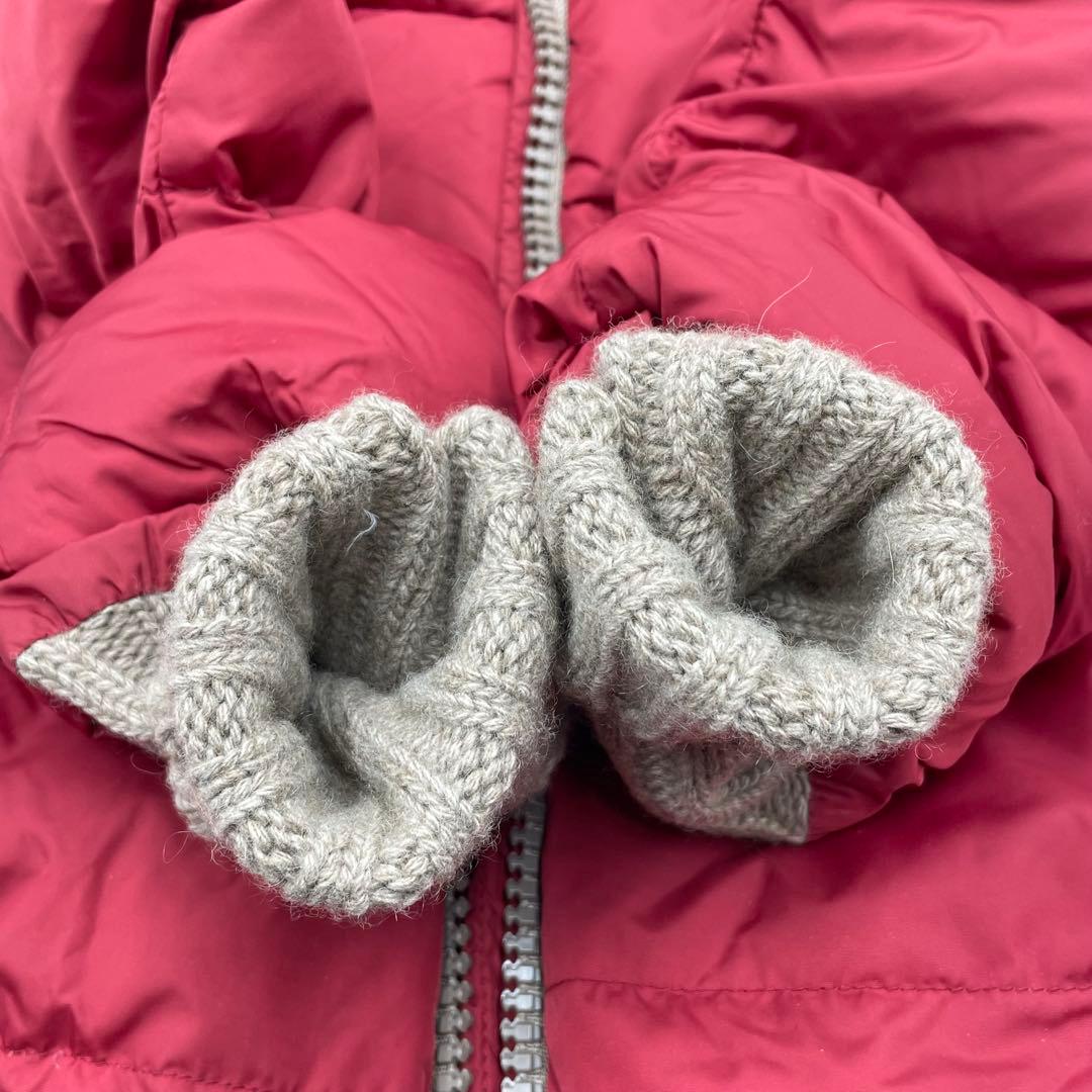 【美品】 ヘルノ ポーラテック ダウンジャケット ニット切替 L 40