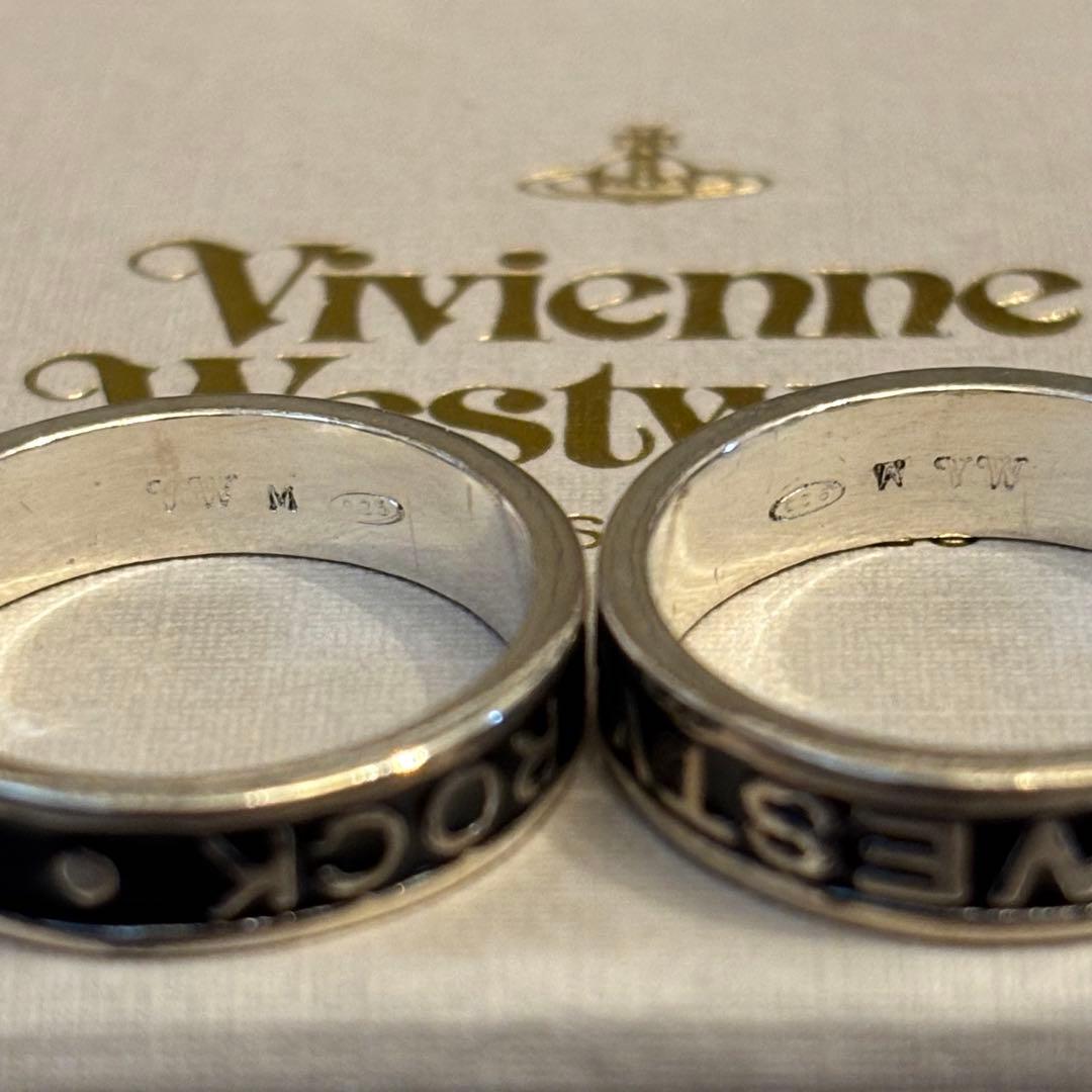 ヴィヴィアンウエストウッド カップルリング 指輪 LET IT ROCK 2連