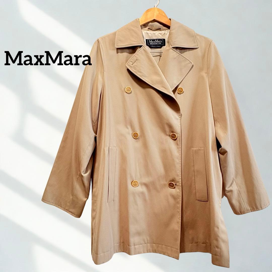 YU様　美品　高級　MaxMara マックスマーラ　ゆったり目トレンチコート