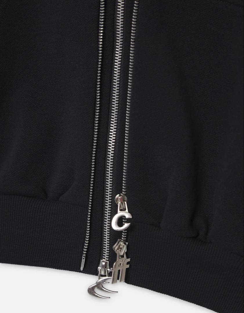 scuffeパーカー STEEL BLACK ZIPPER
