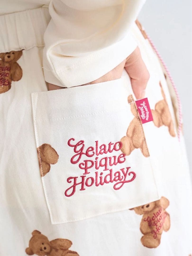 【HOLIDAY】ベアワンポイント セットアップ 新品未使用 ジェラートピケ