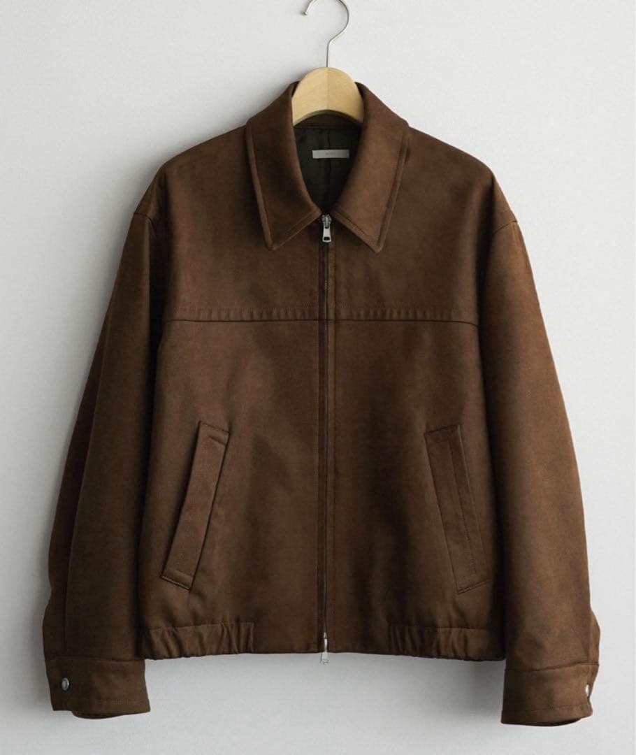 完売品　wym GRAIN FAUX SUEDE ZIP BLOUSON