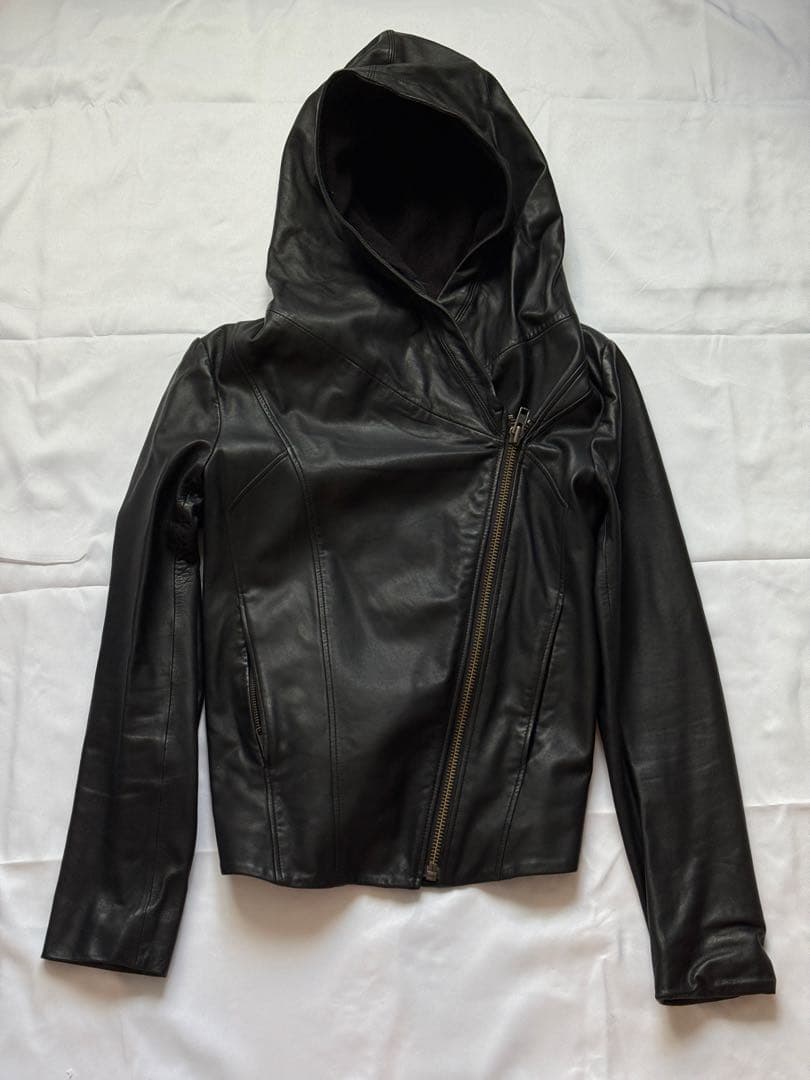 HELMUT LANG 黒レザーライダースジャケット
