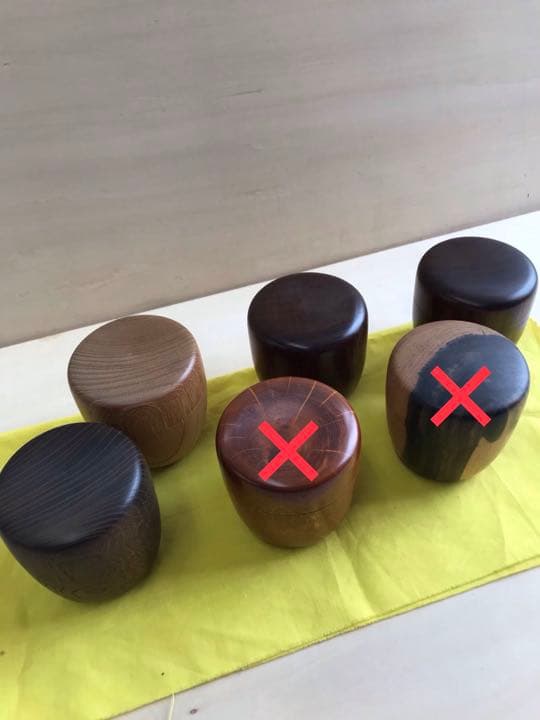 棗　骨董　桑　欅　黒柿　カリン　紫檀　茶道具　国産　手作り