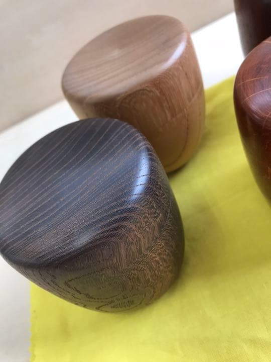 棗　骨董　桑　欅　黒柿　カリン　紫檀　茶道具　国産　手作り