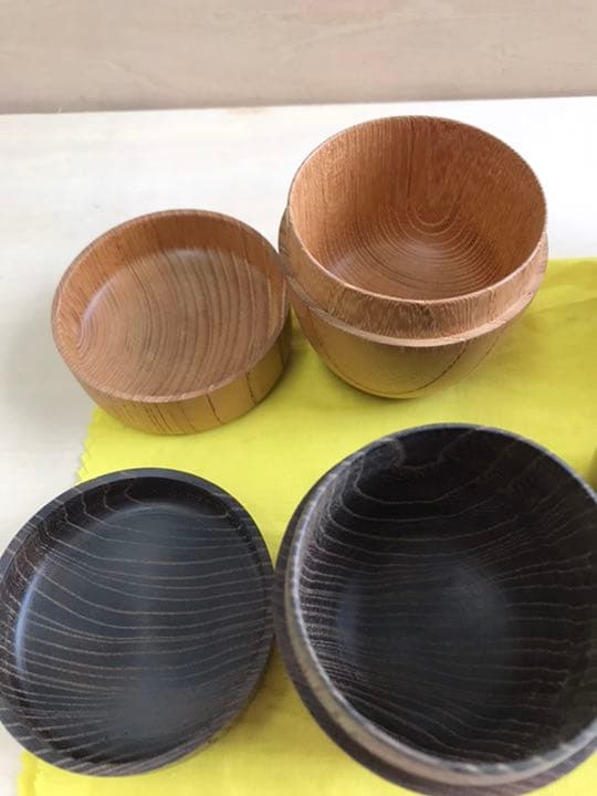 棗　骨董　桑　欅　黒柿　カリン　紫檀　茶道具　国産　手作り