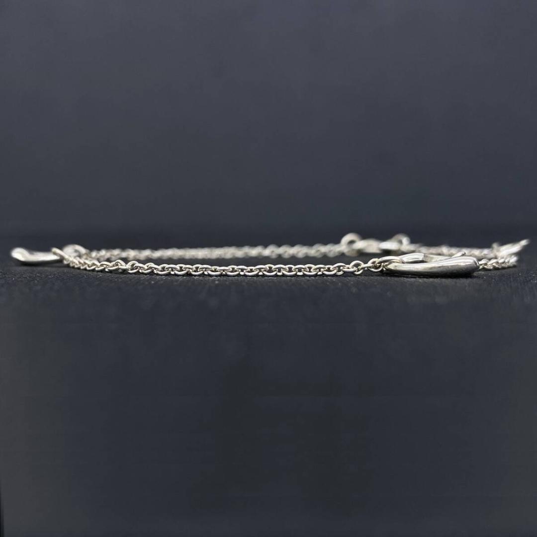 TIFFANY&Co シルバー925 3連オープンハート チェーン ブレスレット
