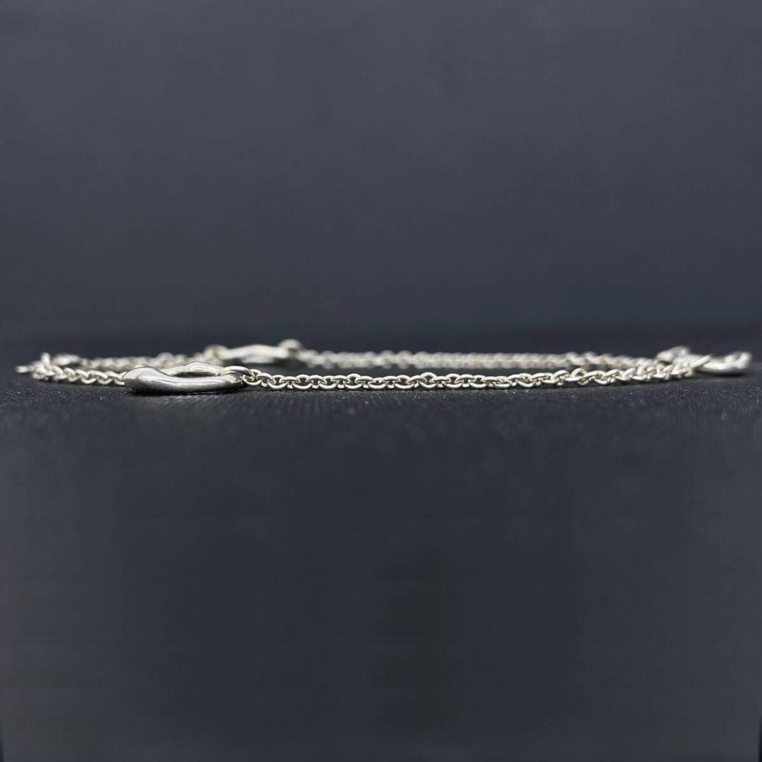 TIFFANY&Co シルバー925 3連オープンハート チェーン ブレスレット