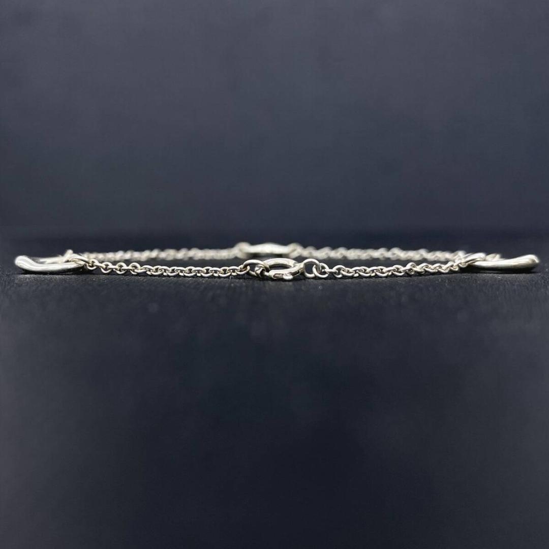 TIFFANY&Co シルバー925 3連オープンハート チェーン ブレスレット