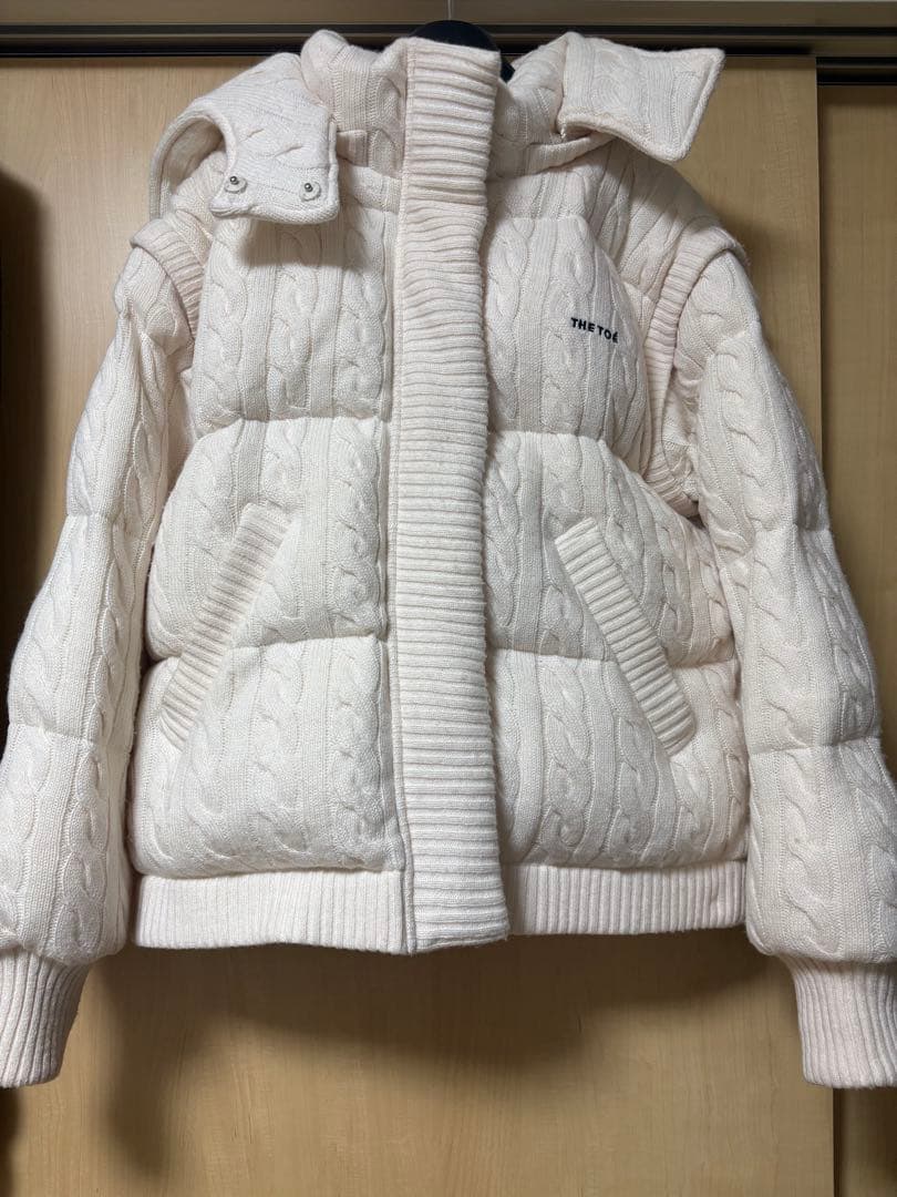 thetoe SHARD KNIT DOWN ダウンジャケット