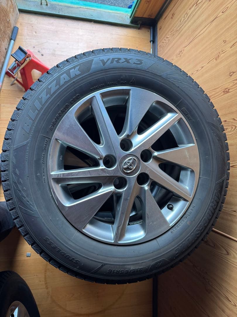 ブリザックVRX3 215/65R16 20系アルファード純正ホイール付4本