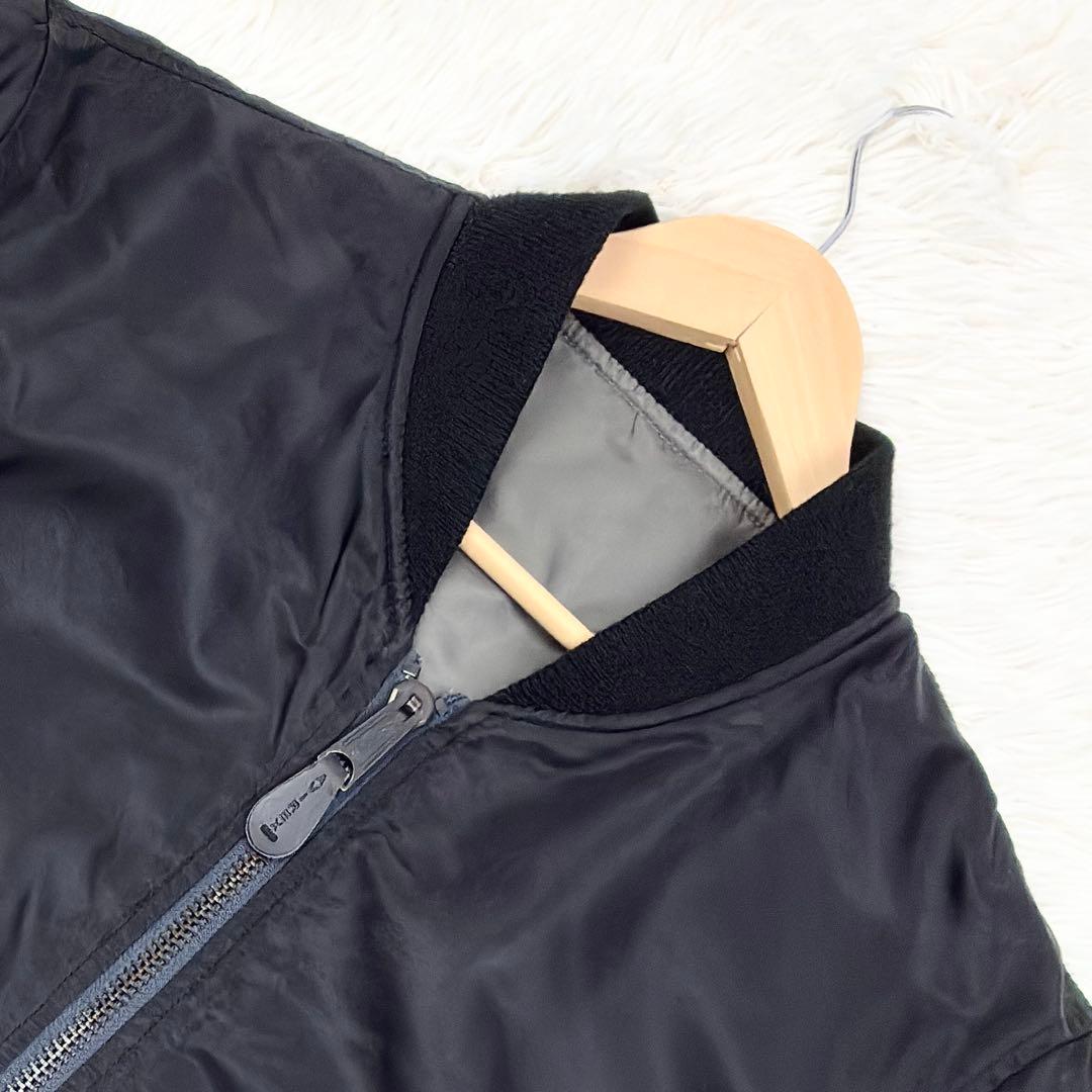 美品　アヴィレックス　リバーシブル　MA-1フライトジャケット　XL　黒　カーキ