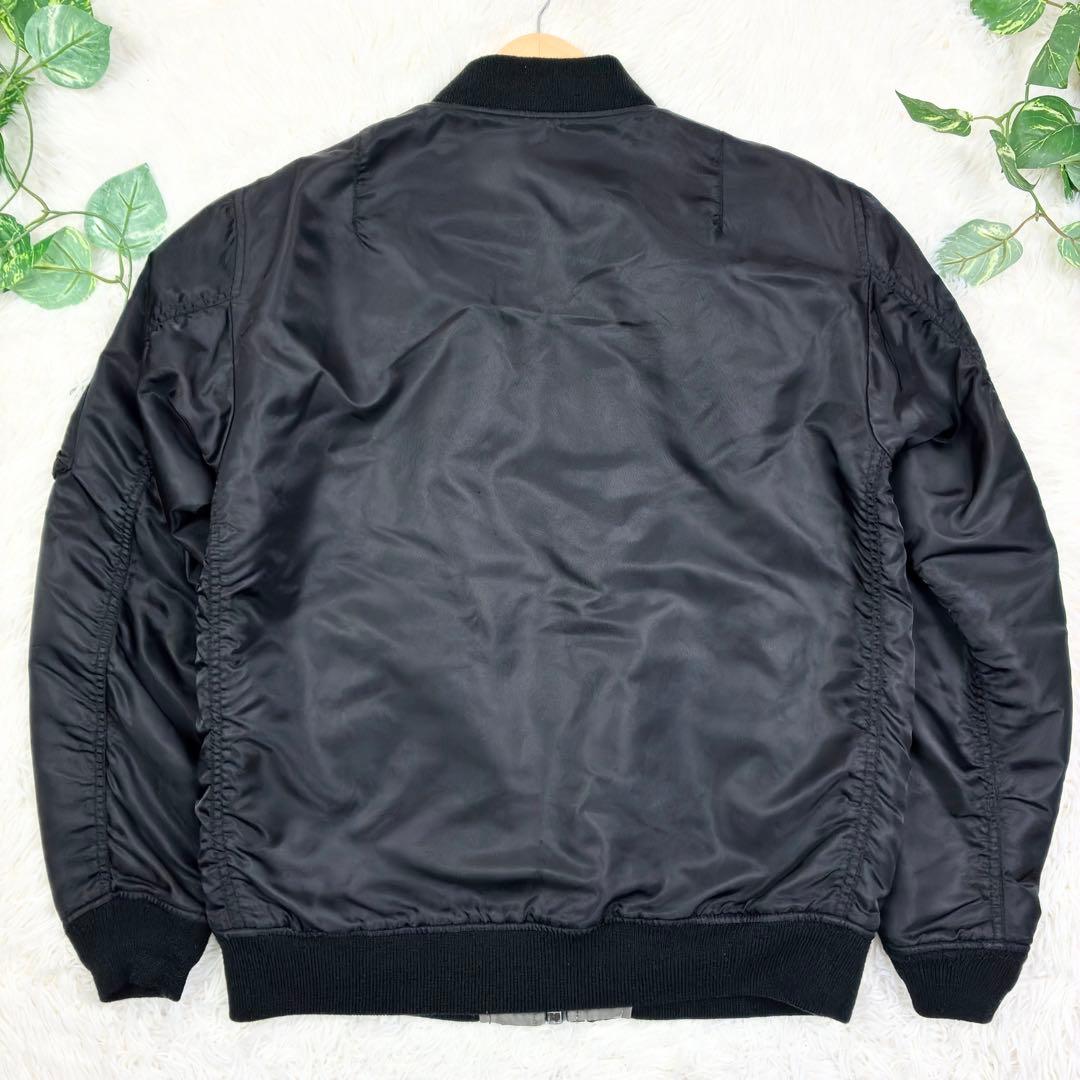 美品　アヴィレックス　リバーシブル　MA-1フライトジャケット　XL　黒　カーキ
