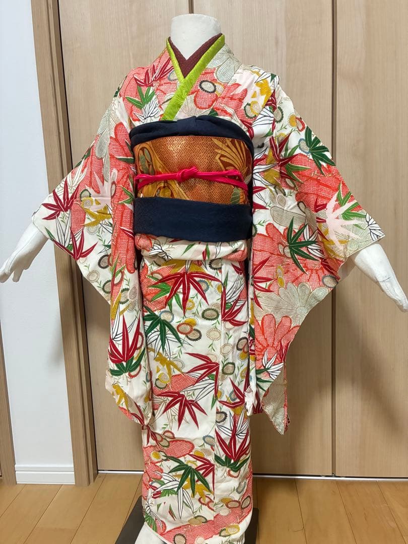 【七五三 7歳】粋で上品＊松竹梅の古典柄きもの♡個性が光るセット