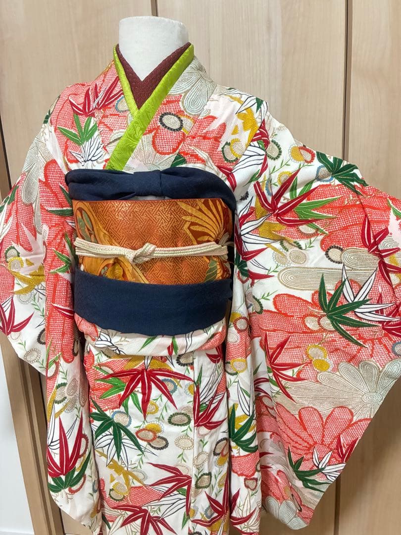【七五三 7歳】粋で上品＊松竹梅の古典柄きもの♡個性が光るセット