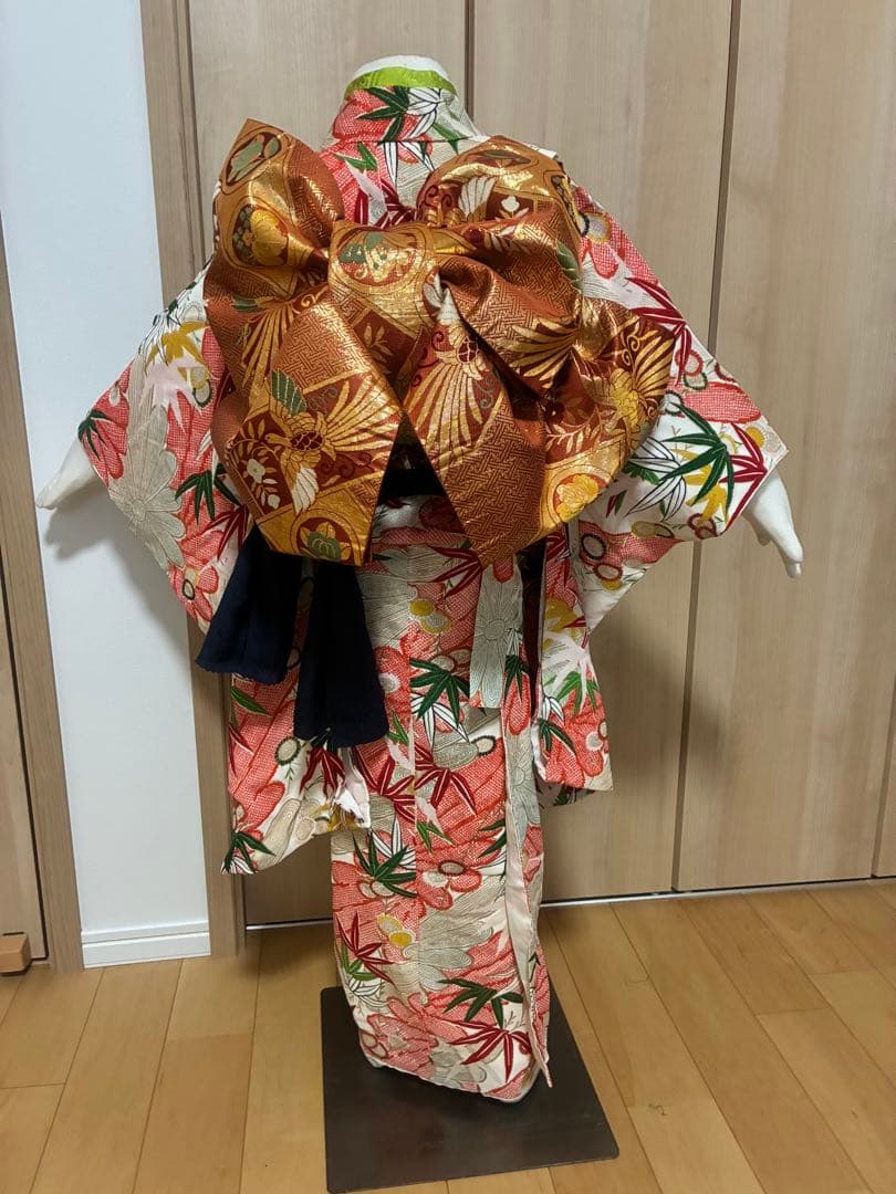 【七五三 7歳】粋で上品＊松竹梅の古典柄きもの♡個性が光るセット