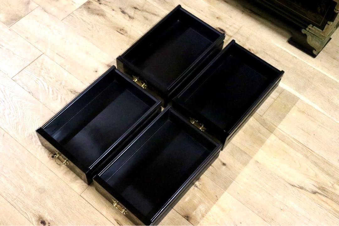 GMIH192○中国家具 李朝家具 チェスト 花鳥図 小箪笥 アジアン シノ