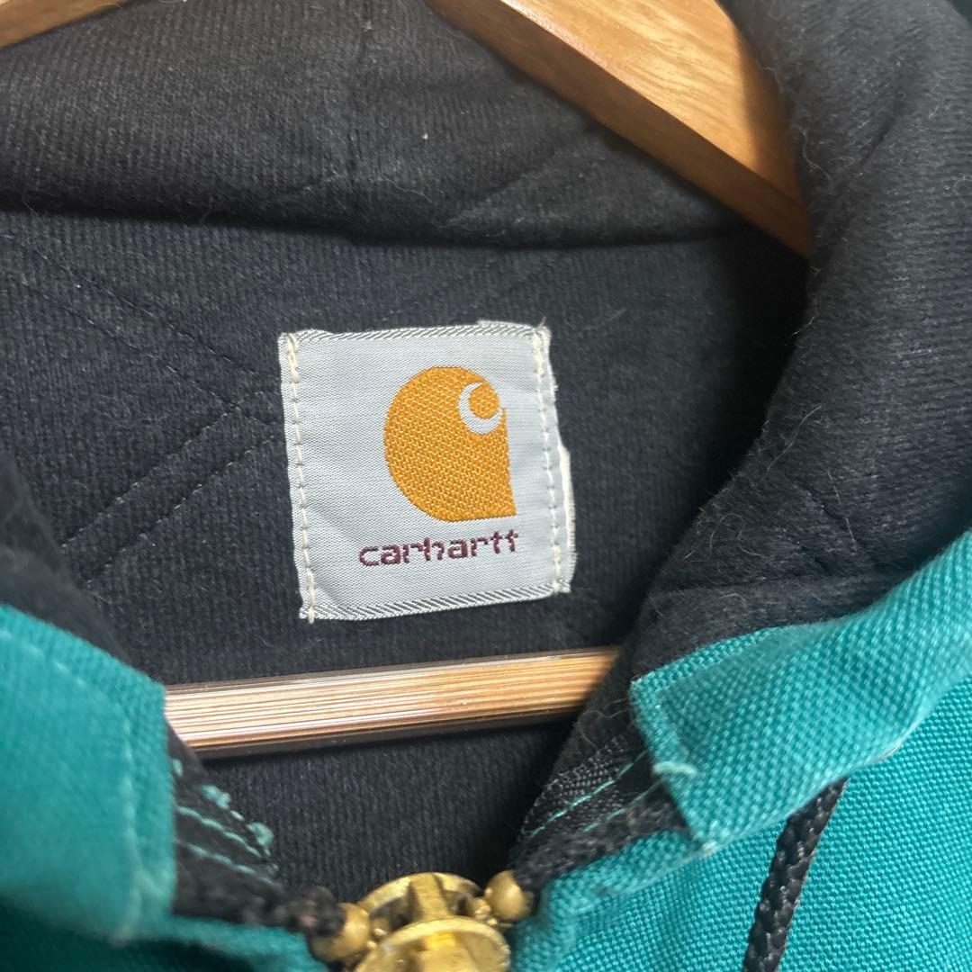 90'S carhartt active Jacket 緑　カーハートジャケット