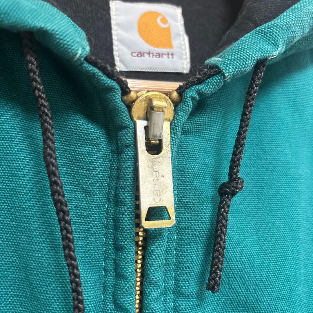 90'S carhartt active Jacket 緑　カーハートジャケット