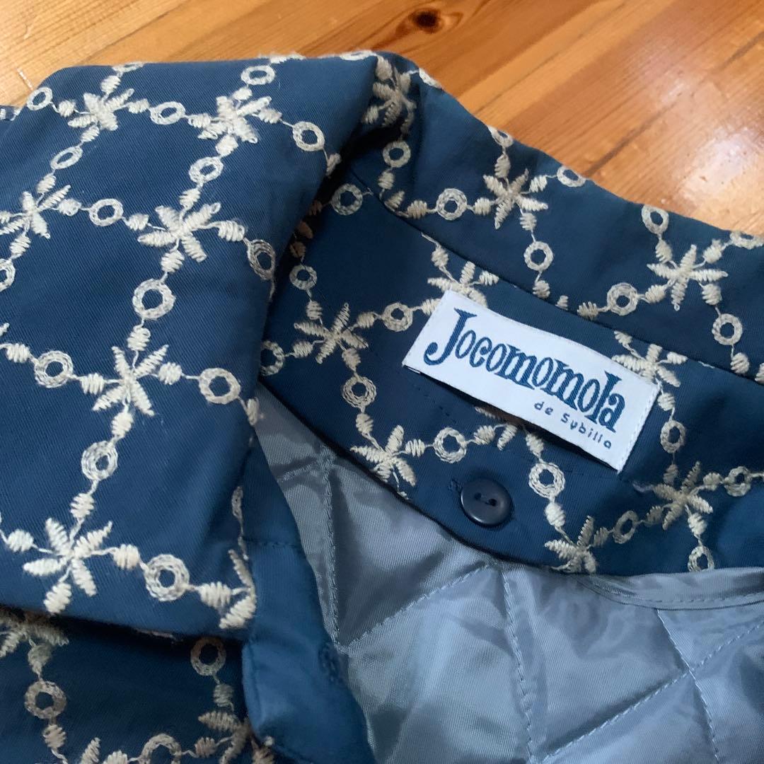 ホコモモラ お花総刺繍のコットンコート ライナー付 シビラ