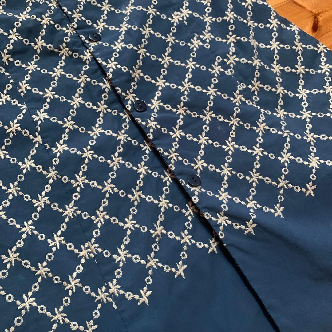 ホコモモラ お花総刺繍のコットンコート ライナー付 シビラ