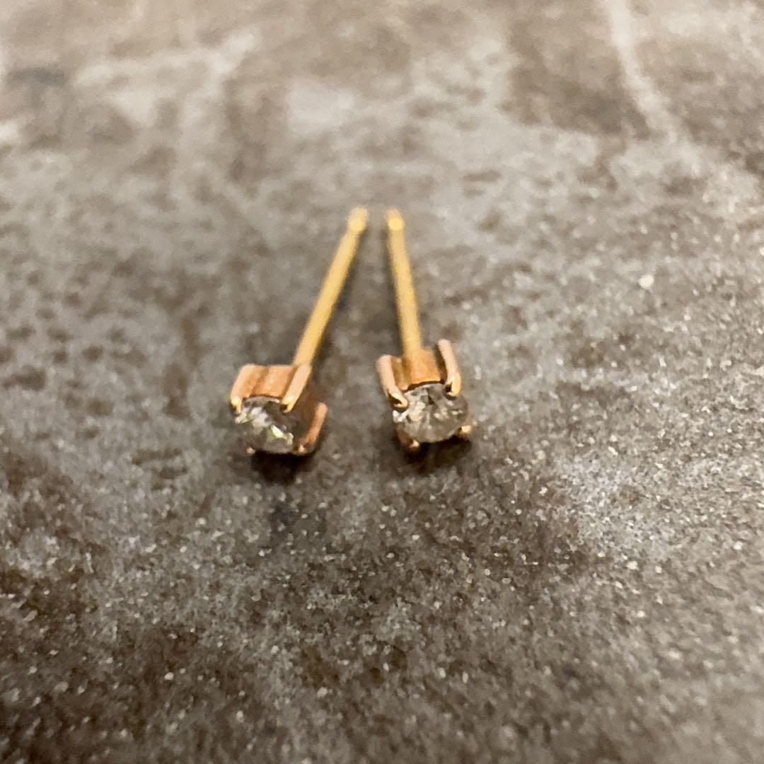 ete ベーシックジュエリー 「ブライトコレクション」0.1ct ダイヤ 18k