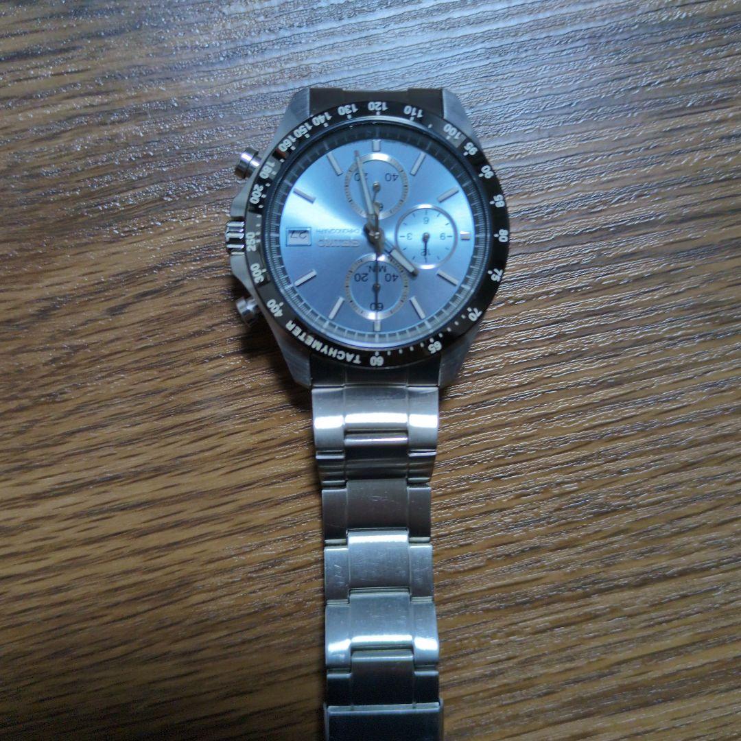 SEIKO KSN8T6C 8T67 クロノグラフ 時計 シルバー
